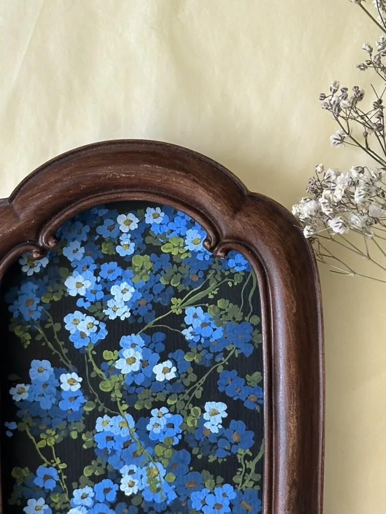 Dark Ground Florals: forget me nots 2025